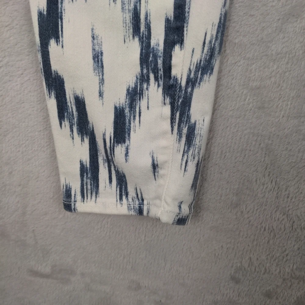 Paige Verdugo Ultra Skinny Jeans Women Sz 26 White Blue Stretch Coastal Cowgirl - Picture 7 of 13